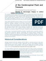 Physiology of CSF and Icp
