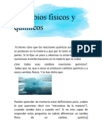 Cambios Fisicos y Quimicos