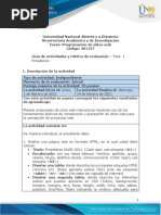 Guía de Actividades y Rúbrica de Evaluación - Fase 1 - Presaberes