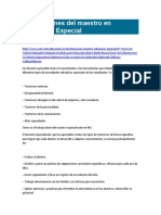 Las Funciones Del Docente Educacion Especial NEE UNIR