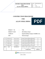 7T04-CS-00-PC-011 R13 Consruction Procedure For Alloy Steel Piping