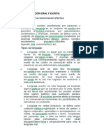 Comunicación Oral y Escrita