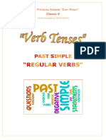 Past Simple Regular Verbs - PDF