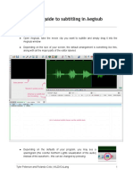 Step-By-Step Guide To Subtitling in Aegisub
