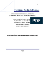 Trabalho UNOPAR Avaliação de Impacto Ambiental 2010