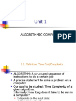 Unit 1: Algorithmic Complexity