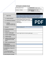 Detailed Lesson Plan: Teaching Date Quarter