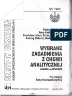 Wybrane Zagadnienia Z Chemii Analitycznej