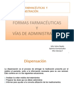 Formas Farmacéuticas y Vías de Administración