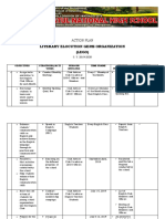 Literary Elocution Gems Organization (LEGO) : Action Plan