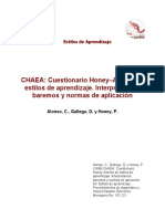 Chaea Cuestionario e Interpretacion