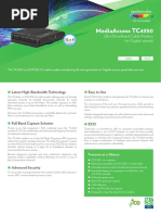 Mediaaccess Tc4350: Ultra-Broadband Cable Modem For Gigabit Speeds