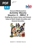 Activity Sheets: Quarter 2 - MELC 7