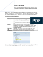 Configure Organization Structure For SAP PM-EAM