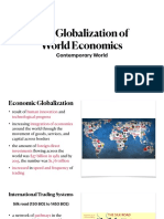 The Globalization of World Economics Part 1