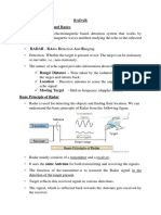 Radar Radar: Introduction and Basics