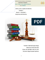 Módulo 1. Hecho, Acto y Sujetos de Derecho. Unidad 1. Sesión 1. Actividad 1. Acepciones Del Derecho