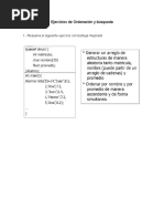 Ejercicios de Ordenación y Búsqueda 1