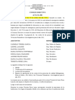 Acta de Aprobación Proyectos Educativos