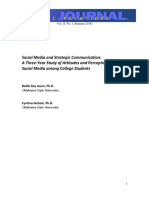 Social Media and Strategic Communication: A Three-Year Study of Attitudes and Perceptions About Social Media Among College Students