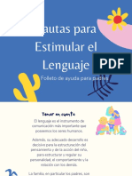 Folleto Estrategias Estimulación Del Lenguaje, Prevención de Dificultades