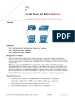 Lab - Initialize and Reload A Router and Switch - ILM