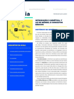 Biologia: Introdução À Genética, 1 Lei de Mendel E Conceitos Básicos