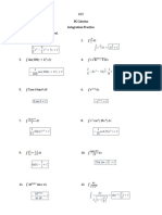 Integration Quiz Practice Key