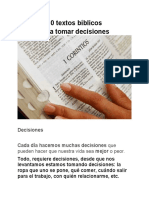 10 Textos Bíblicos para Tomar Decisiones