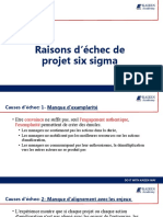 Raisons D'échec de Projet Six Sigma