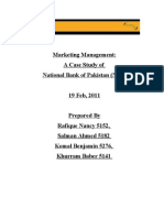 Marketing Management: A Case Study of National Bank of Pakistan (NBP)