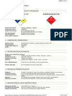 Hoja de Datos de Seguridad: Clasificacion NCH 1411 Clasificacion NCH 2190