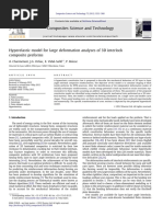 Hyperelastic Model For Large Deformation Analyses of 3D Interlock Composites Preforms