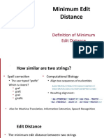 Definition of Minimum Edit Distance