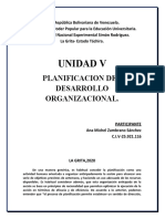 Unidad V-Desarrollo Organizacional-Ana Zambrano