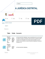 Boletín Semanal - Secretaría Jurídica Distrital