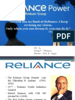 Growth Has No Limit at Reliance. I Keep Revising My Vision. Only When You Can Dream It, You Can Do It.