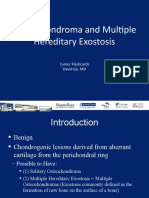 Tumor Flash Cards - Osteochondroma and Multiple Hereditary Exostosis