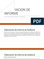 Elaboracion de Informe de Auditoria