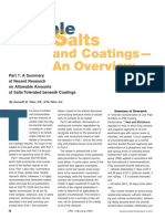 Oluble: Part 1: A Summary of Recent Research On Allowable Amounts of Salts Tolerated Beneath Coatings