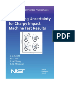 Computing Uncertainty For Charpy Impact Machine Test Results