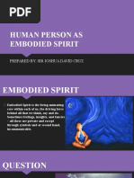 ML5 - W5 - Human As The Embodied Spirit Part 1