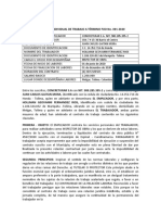 Derechos Del Laborador en Contrato