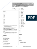 Progress Test Answer Keys A Unit 1: Grammar