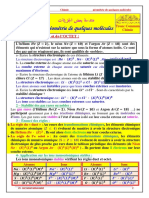 La Geometrie de Quelques Molecules Cours 1 1