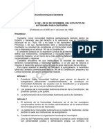 Tema 2. El Estatuto de Autonomía para Cantabria