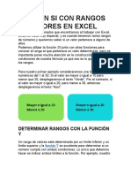 Función Si Con Rangos de Valores en Excel