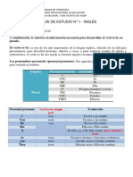 Guía #1 Ingles 1er Año - Prof. Erika Fraser