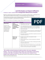 Common Barriers and Strategies To Support Effective Health Care Teams For Integrated Behavioral Health