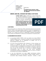 DEMANDA de AUTORIZACIÓN PARA DISPOSICIÓN DE BIENES DE MENOR